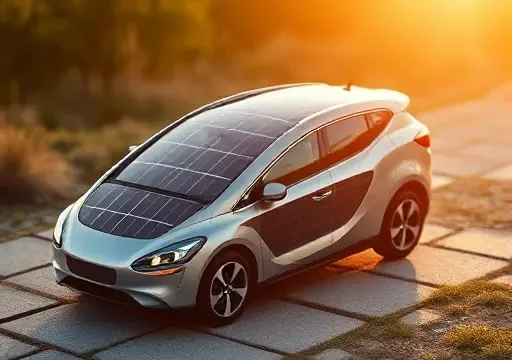 Встроенные солнечные панели в кузовные панели для автоматической зарядки