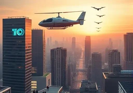 Внедрение автономных воздушных такси для ускоренной городской мобильности
